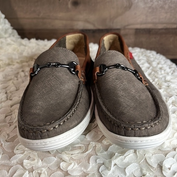 Marc Joseph Preppy Leather Brown Loafers Girl's 4 - Picture 2 of 9